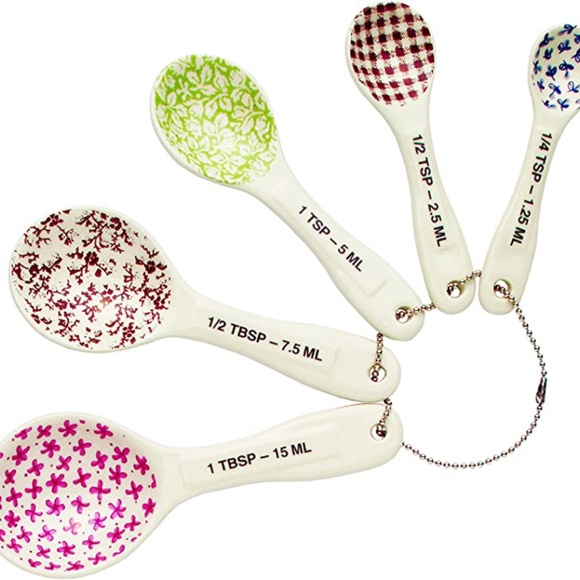 Rae Dunn Ceramic Measuring Spoons - multicolor - Picture 2 of 2